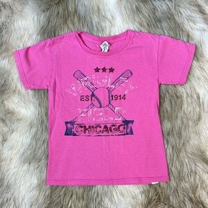 Size Small, Wrigley Field Chicago Cubs Baseball Short Sleeve Crewneck Top